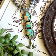 Load image into Gallery viewer, Sonoran Gold Squash Blossom Pendant A