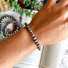 Load image into Gallery viewer, 6mm Variety Navajo-Style Stretch Bracelet PREORDER
