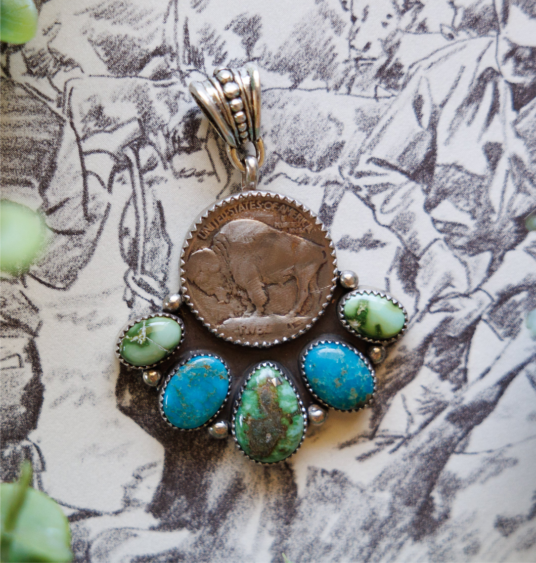 Verde Valley & Blue Ridge Buffalo Coin Pendant