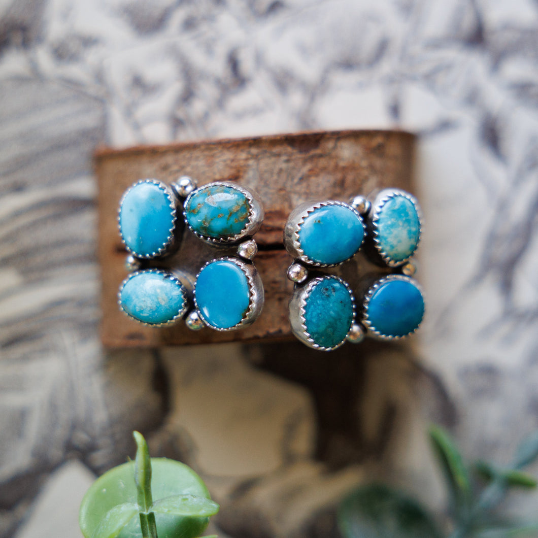 Blue Ridge 4 Stone Earrings