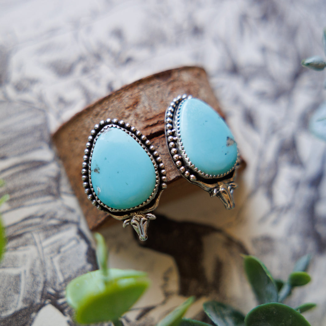 Kingman Longhorn Earrings