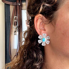 Load image into Gallery viewer, Blue Ridge Flower Aztec Earrings
