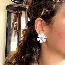 Load image into Gallery viewer, Sonoran Mountain Flower Stamped Earrings

