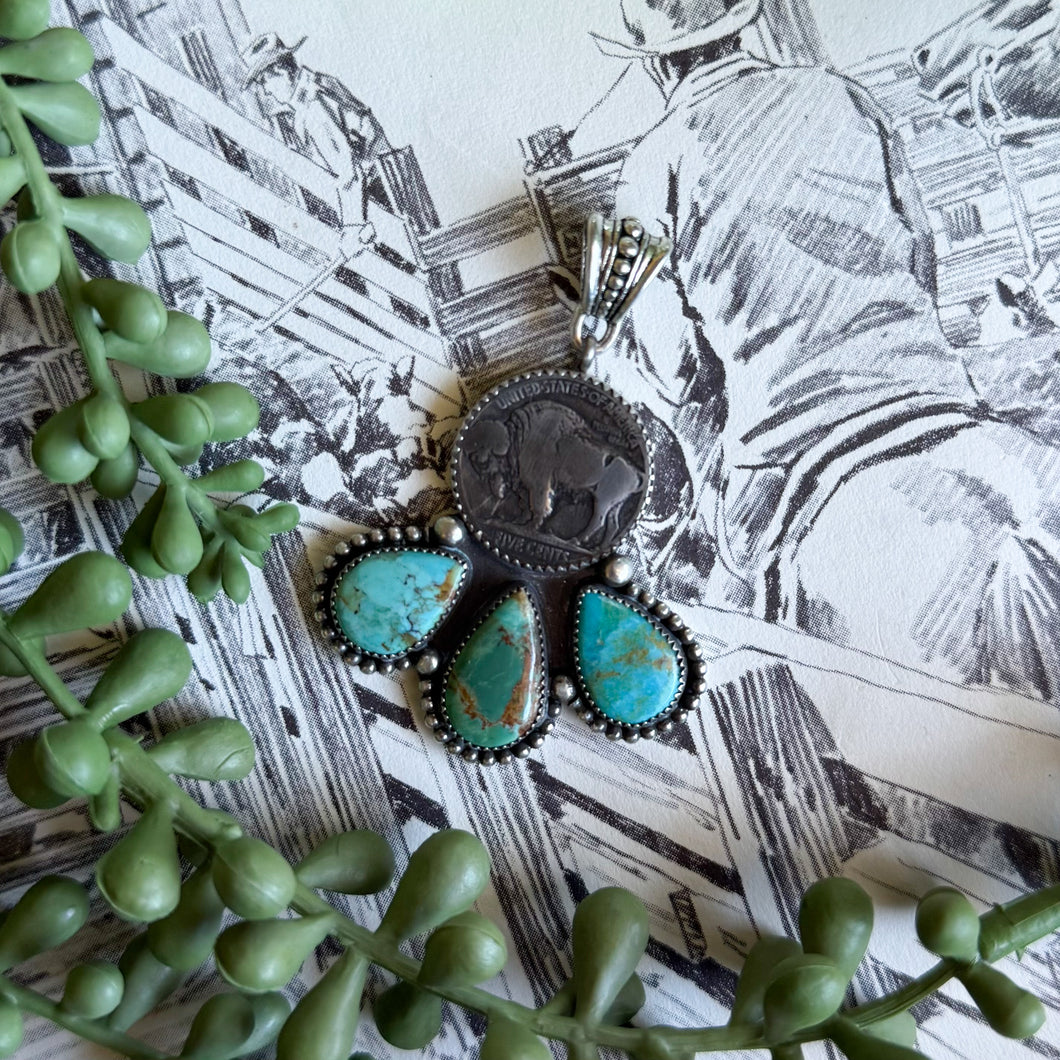 Arizona Mojave Buffalo Coin Pendant