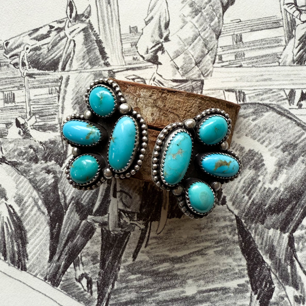 Kingman Half Cluster Earrings