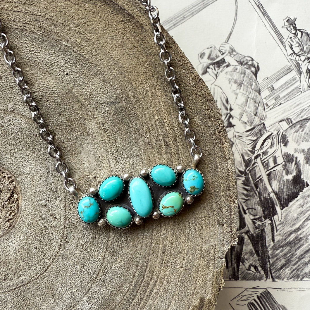 Kingman Cluster Necklace