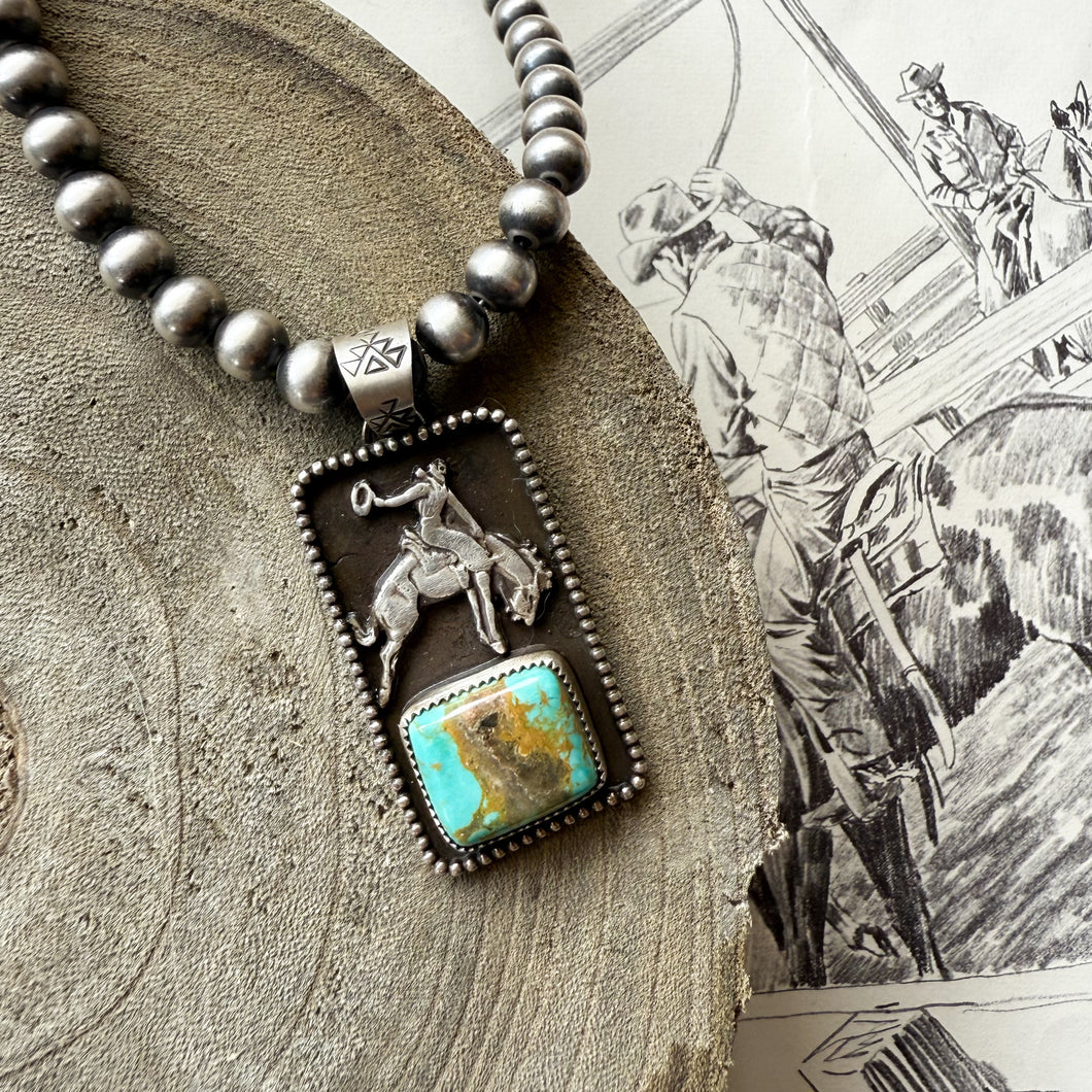 Bronc Rider Pendant #1