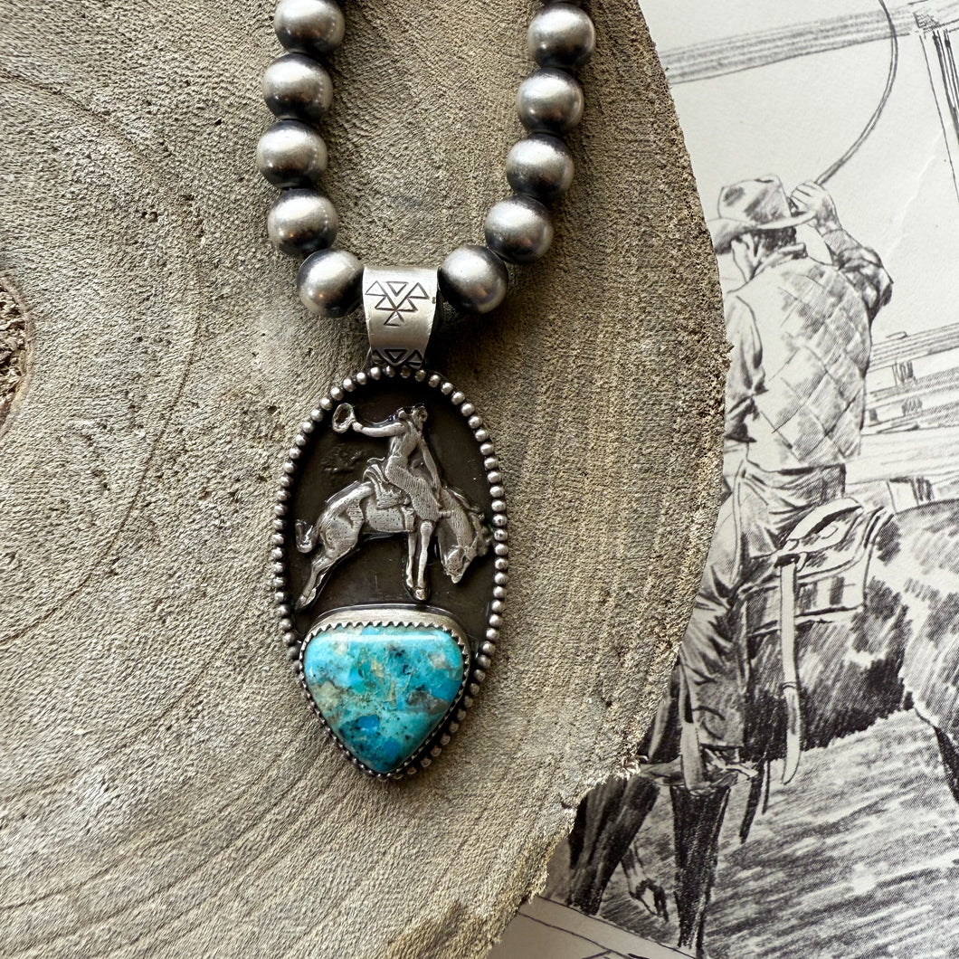 Bronc Rider Pendant #2
