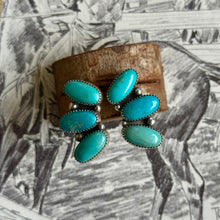 Load image into Gallery viewer, 3 Stone Kingman Earrings
