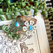 Load image into Gallery viewer, Blue Ridge Flower Aztec Earrings
