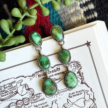 Load image into Gallery viewer, 3-Stone Sonoran Gold Dangle Earrings
