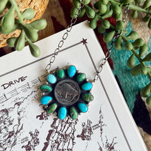 Load image into Gallery viewer, Blue Ridge &amp; Verde Valley Buffalo Coin Necklace
